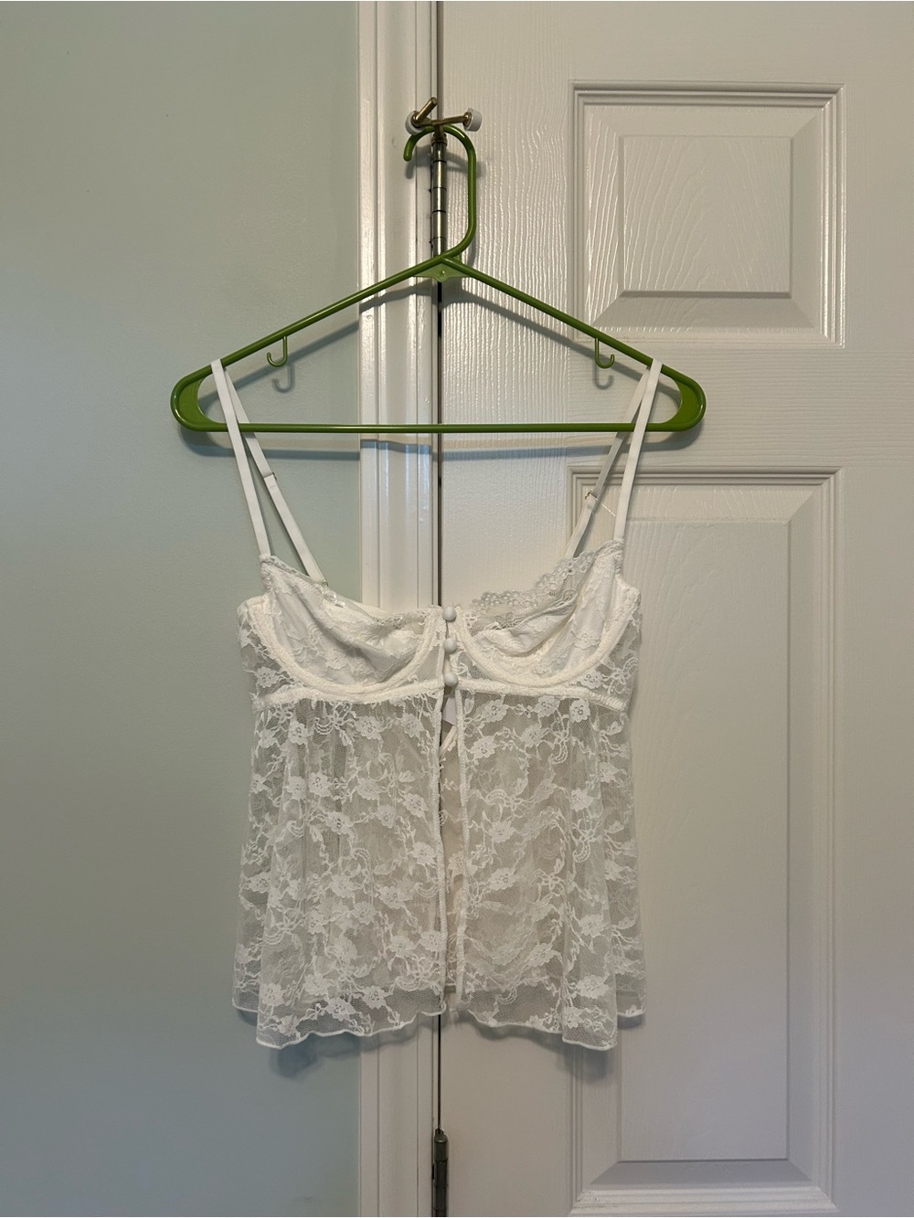 Urban Outfitters White Lace Babydoll Camisole